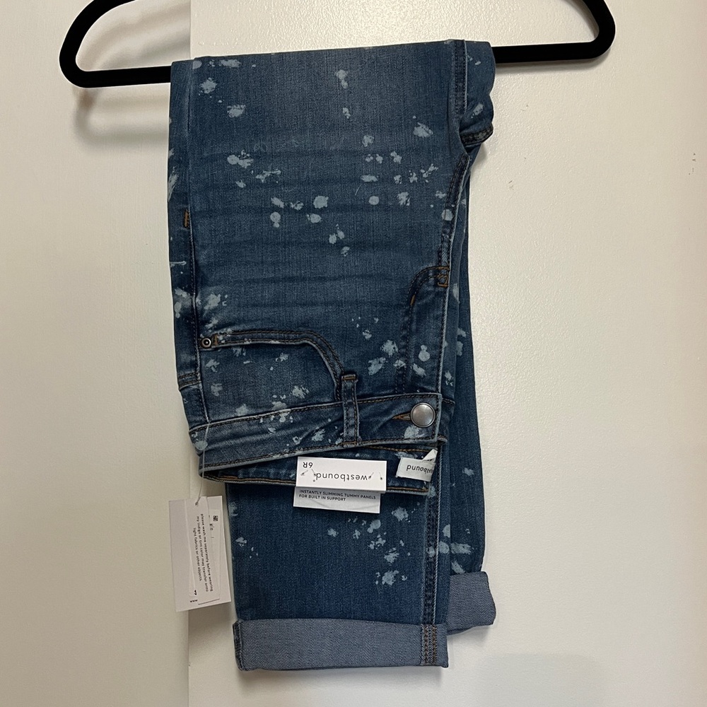 Westbound cropped jeans size 6